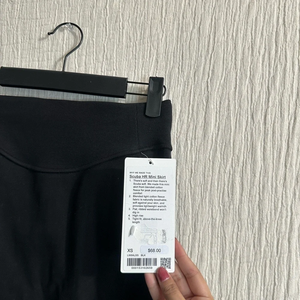 lululemon athletica Classic Black Mini Skirt NWT XS